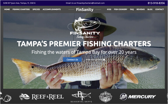 FINSANITY FISHING CHARTERS desktop version