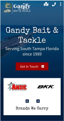 GANDY BAIT AND TACKLE mobile version