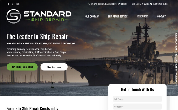 STANDARD SHIP REPAIR desktop version